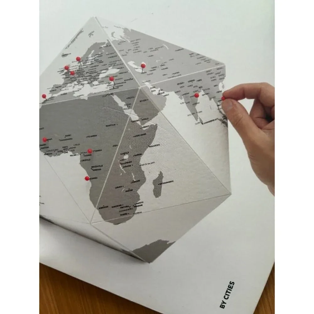 Here Foldable Personal Globe by Cities~Medium~3D Quality Graphic Paper NWT